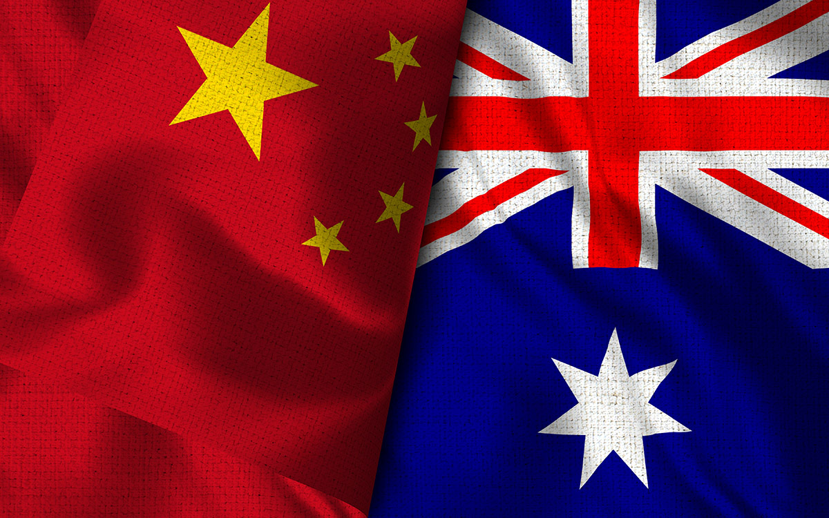 Australia-China relationship-China-flags-dreamstime-1200