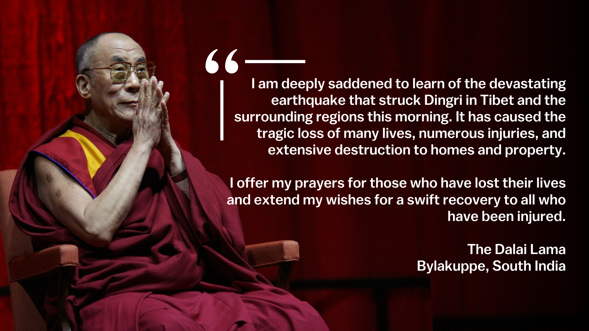 Tragedy for Tibet – 7.1 magnitude earthquake hits on 7th Jan 2025